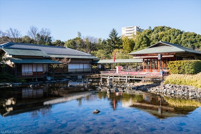 右が挙式会場で左が披露宴会場となる清羽亭（せいうてい）