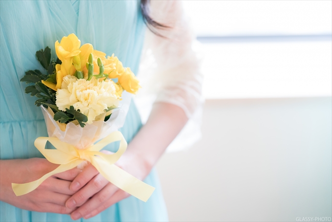 可愛らしいお花を持ったブライズメイドさんの手元を撮らせていただきました　愛知県 名古屋市 中区 金山町 ANAクラウンプラザホテルグランコート名古屋 結婚式 写真 カメラマン