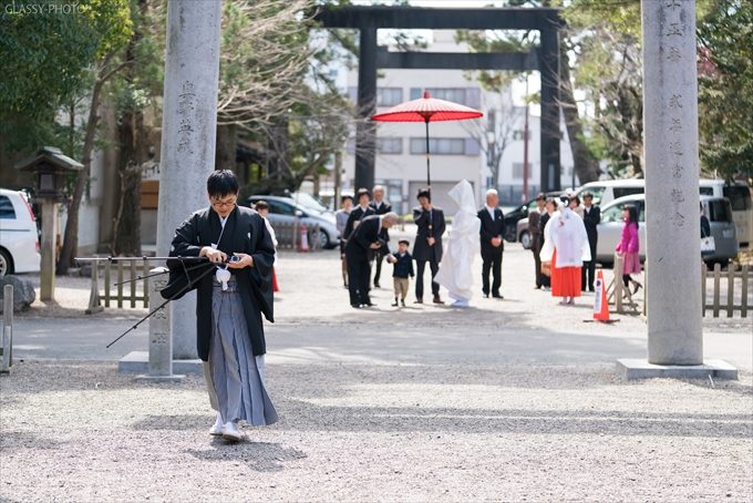 自前のビデオカメラを本堂にセッティング