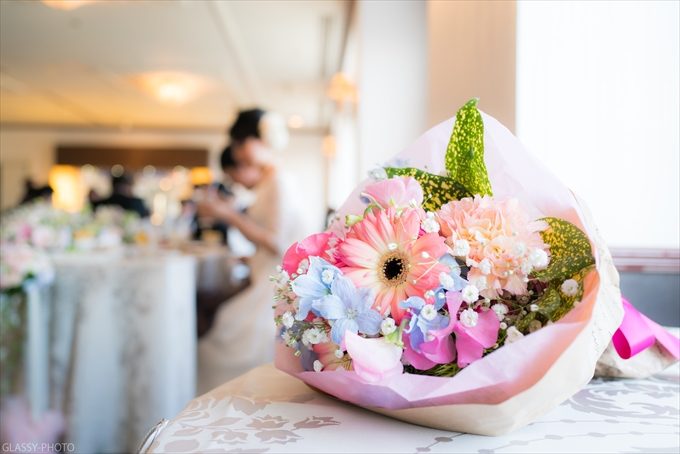 お子ちゃまからの花束プレゼント