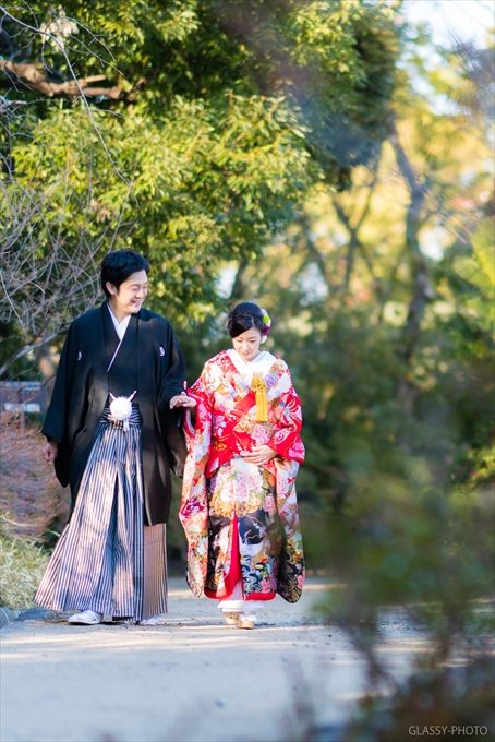 花嫁さんを優しくエスコート