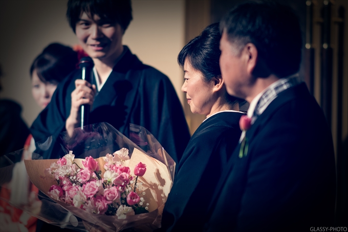 新郎さんからの締めのご挨拶で披露宴の御開きとなります