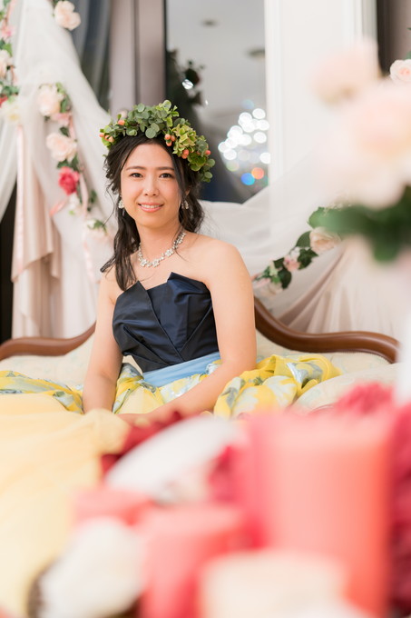 カメラ目線の花嫁さんも撮ります