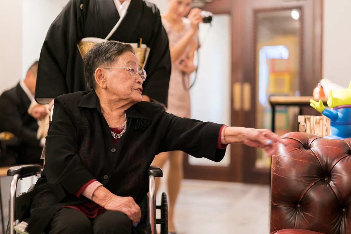 孫の結婚式に出席できるのは何よりの幸せ