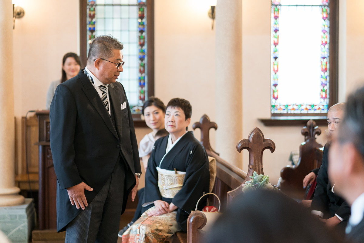 新婦側もお父さんからのご紹介です